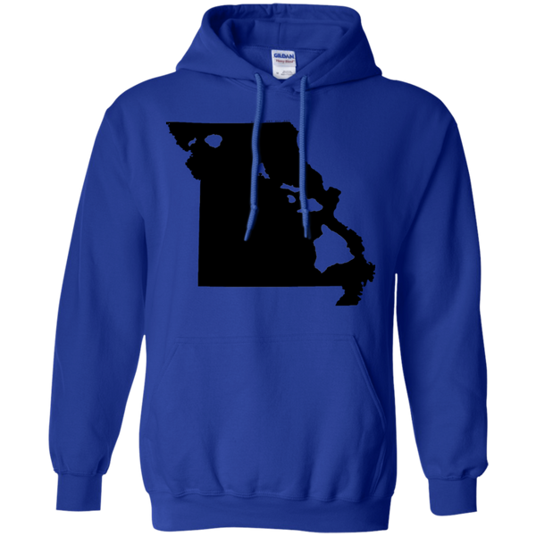 Living in Missouri with Hawaii Roots Pullover Hoodie 8 oz., Sweatshirts, Hawaii Nei All Day