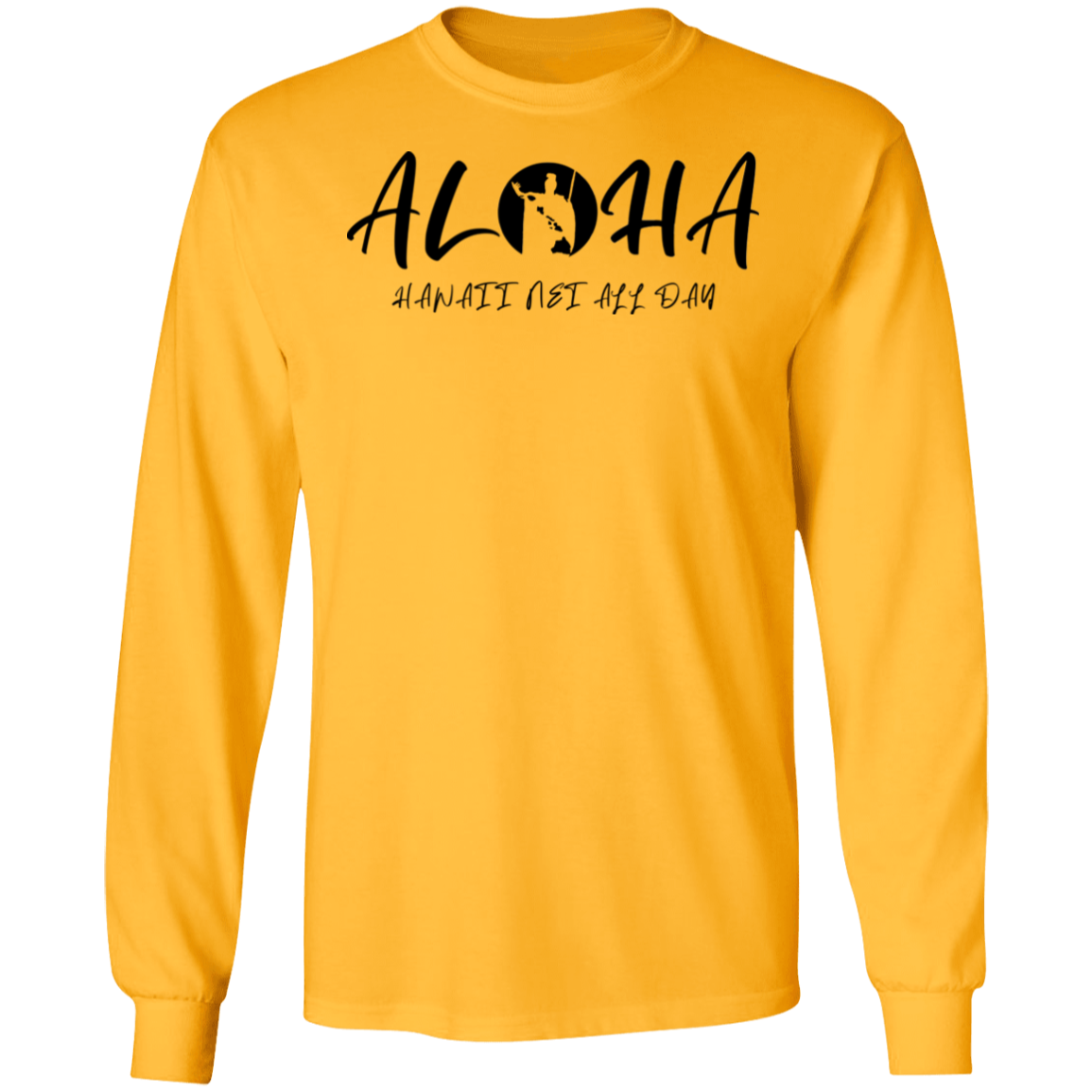 Aloha - Hawaii Nei All Day(RS BLK) LS T-Shirt