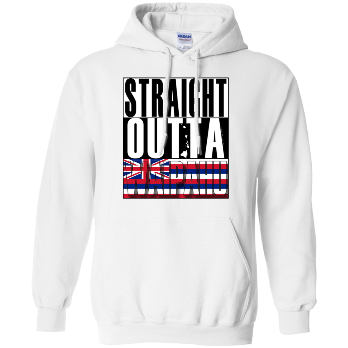 Straight Outta Waipahu Hawai'i Pullover Hoodie, Sweatshirts, Hawaii Nei All Day