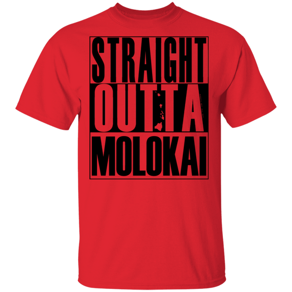 Straight Outta Molokai(black ink) T-Shirt