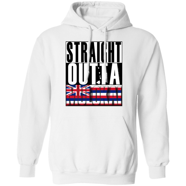 Straight Outta Molokai Hawaii Pullover Hoodie