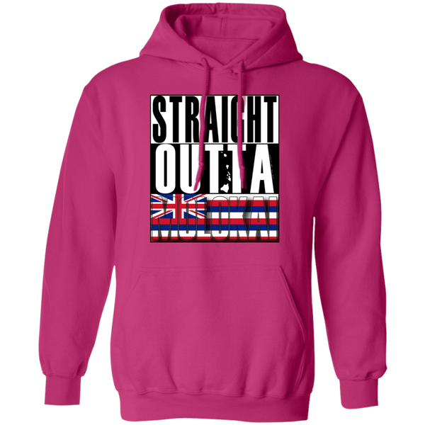 Straight Outta Molokai Hawaii Pullover Hoodie