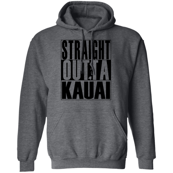 Straight Outta Kauai(black ink) Pullover Hoodie