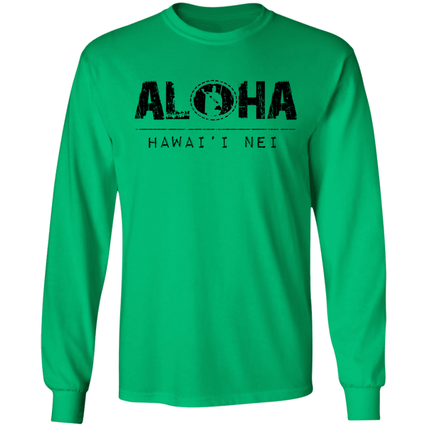 Aloha RS King Kamehameha (black) LS T-Shirt