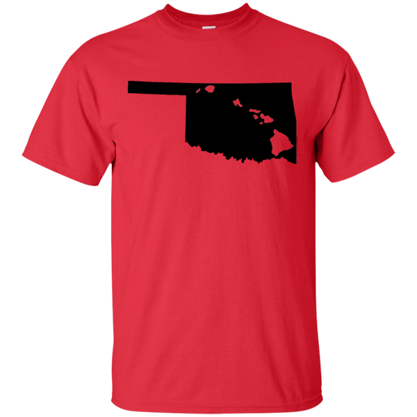 Living in Oklahoma with Hawaii Roots Ultra Cotton T-Shirt, T-Shirts, Hawaii Nei All Day