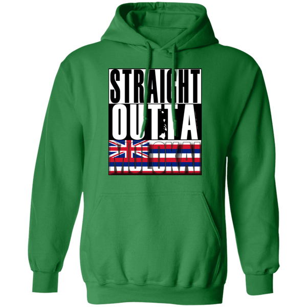 Straight Outta Molokai Hawaii Pullover Hoodie