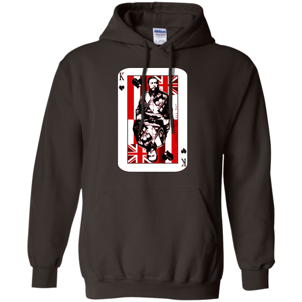The King of Hawai'i Kalakaua(red ink) Pullover Hoodie, Sweatshirts, Hawaii Nei All Day