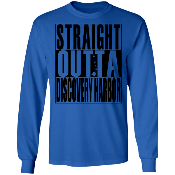 Straight Outta Discovery Harbor(black ink) LS T-Shirt
