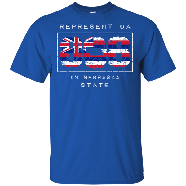 Rep Da 808 In Nebraska State Ultra Cotton T-Shirt, T-Shirts, Hawaii Nei All Day