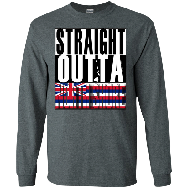 Straight Outta North Shore LS Ultra Cotton T-Shirt, T-Shirts, Hawaii Nei All Day