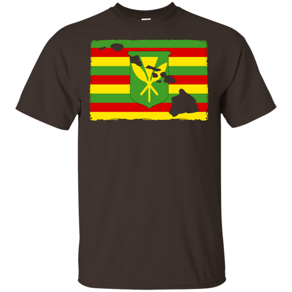 Hawai'i Kanaka Maoli Flag Ultra Cotton T-Shirt, T-Shirts, Hawaii Nei All Day
