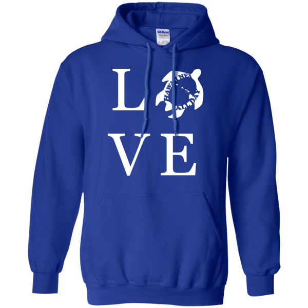 Honu LOVE (white) Pullover Hoodie, Sweatshirts, Hawaii Nei All Day