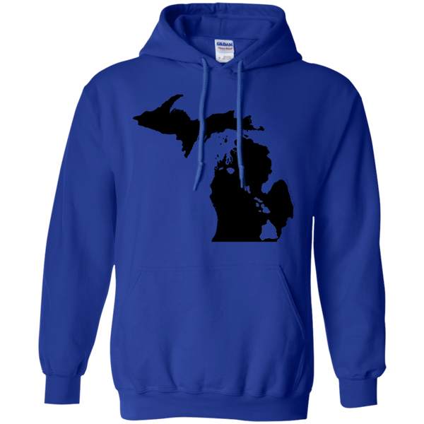 Living in Michigan with Hawaii Roots Pullover Hoodie 8 oz., Sweatshirts, Hawaii Nei All Day