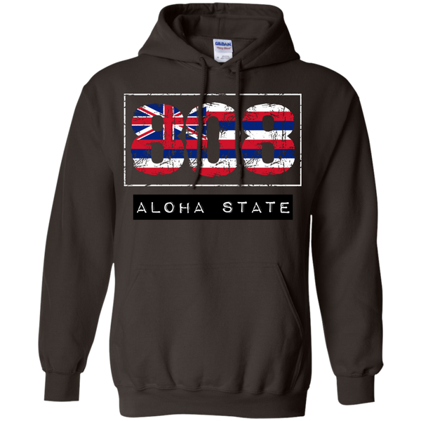 808 Aloha State Pullover Hoodie - Hawaii Nei All Day