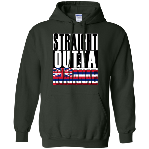 Straight Outta Waianae Hawai'i Pullover Hoodie, Sweatshirts, Hawaii Nei All Day