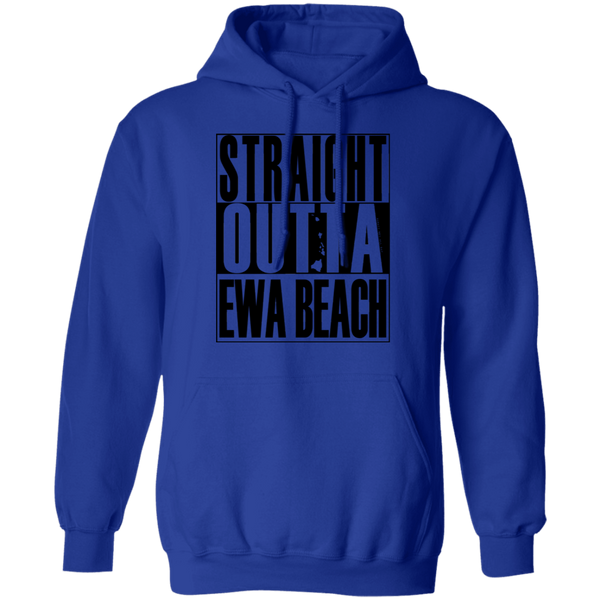 Straight Outta Ewa Beach (black ink) Pullover Hoodie
