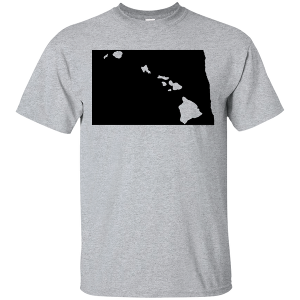 Living in North Dakota with Hawaii Roots Ultra Cotton T-Shirt, T-Shirts, Hawaii Nei All Day