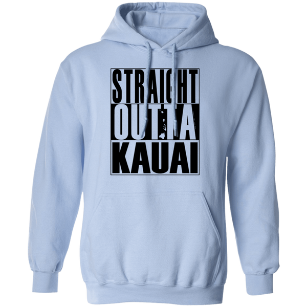 Straight Outta Kauai(black ink) Pullover Hoodie