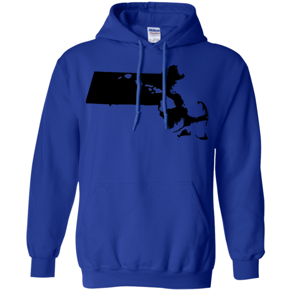 Living in Massachusetts with Hawaii Roots Pullover Hoodie 8 oz., Sweatshirts, Hawaii Nei All Day