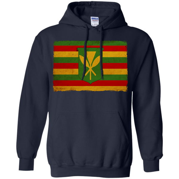Kanaka Maoli Flag Pullover Hoodie - Hawaii Nei All Day