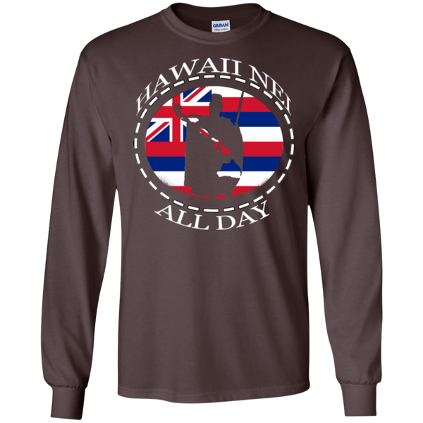 The Rising Sun  LS Ultra Cotton T-Shirt, T-Shirts, Hawaii Nei All Day