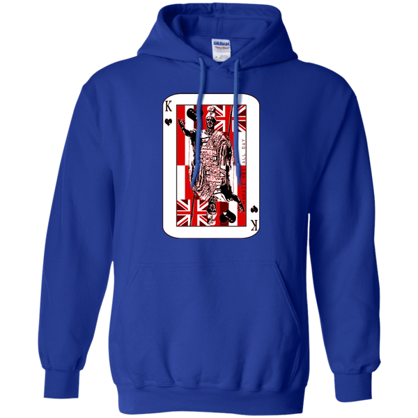 The King of Hawai'i Kamehameha (red ink) Pullover Hoodie, Sweatshirts, Hawaii Nei All Day