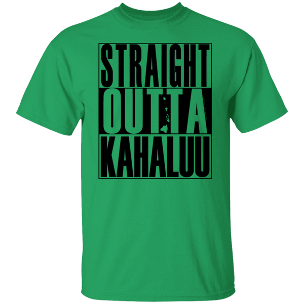 Straight Outta Kahaluu (black ink) T-Shirt