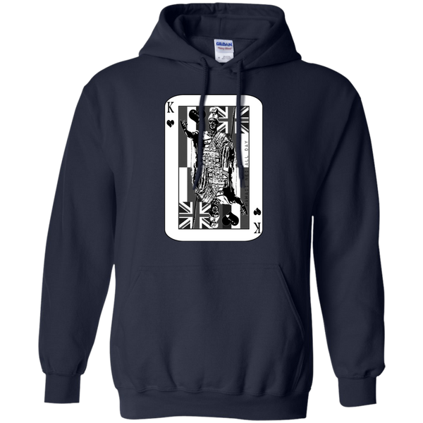 The King of Hawai'i Kamehameha (black ink) Pullover Hoodie, Sweatshirts, Hawaii Nei All Day