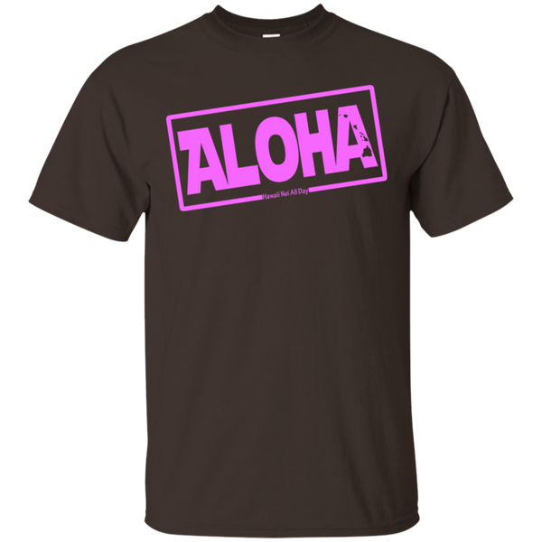 Aloha Hawai'i Nei (Islands pink ink) Ultra Cotton T-Shirt, T-Shirts, Hawaii Nei All Day
