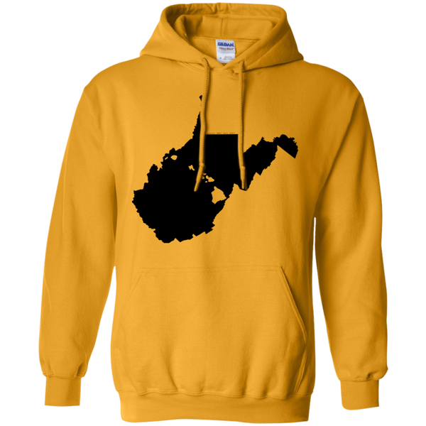 Living in West Virginia with Hawaii Roots Pullover Hoodie 8 oz., Sweatshirts, Hawaii Nei All Day