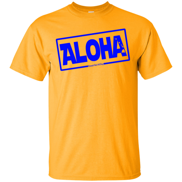 Aloha Hawai'i Nei (Islands blue ink) Ultra Cotton T-Shirt, T-Shirts, Hawaii Nei All Day