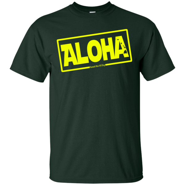 Aloha Hawai'i Nei (Islands yellow ink) Ultra Cotton T-Shirt, T-Shirts, Hawaii Nei All Day