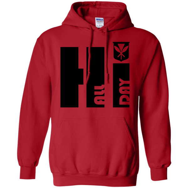Hi All Day Kanaka Maoli Pullover Hoodie - Hawaii Nei All Day