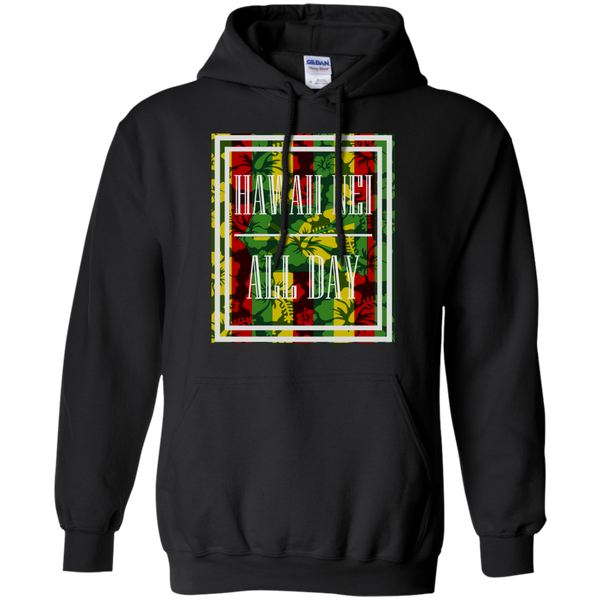 Hawai'i Floral Kanaka Maoli Pullover Hoodie, Sweatshirts, Hawaii Nei All Day