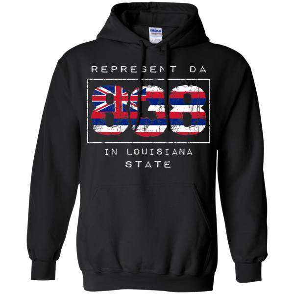 Rep Da 808 In Louisiana State Pullover Hoodie, Sweatshirts, Hawaii Nei All Day