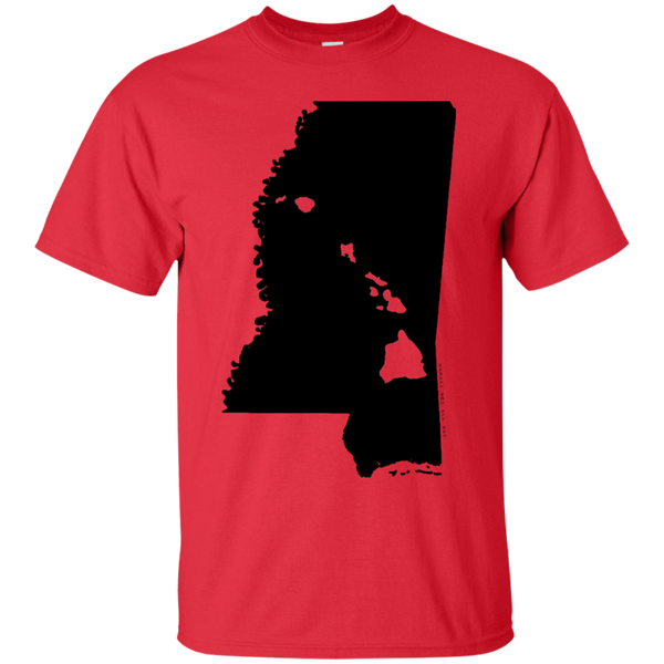 Living in Mississippi with Hawaii Roots Ultra Cotton T-Shirt, T-Shirts, Hawaii Nei All Day