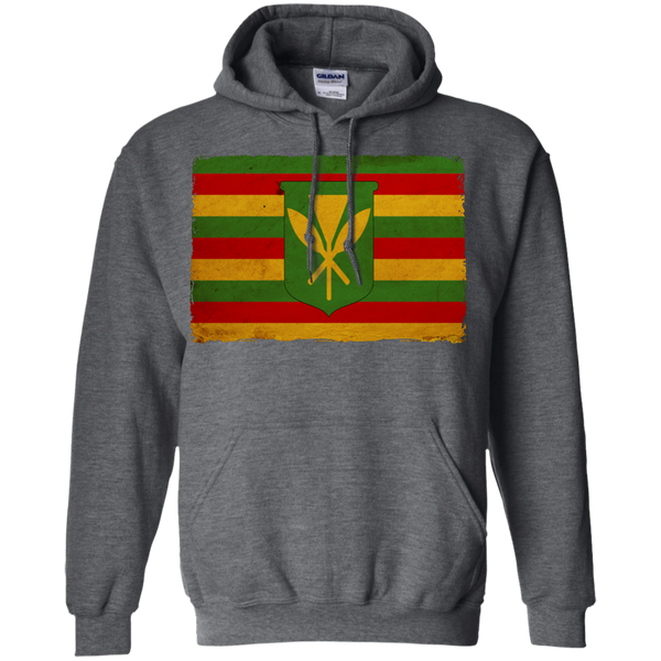 Kanaka Maoli Flag Pullover Hoodie - Hawaii Nei All Day