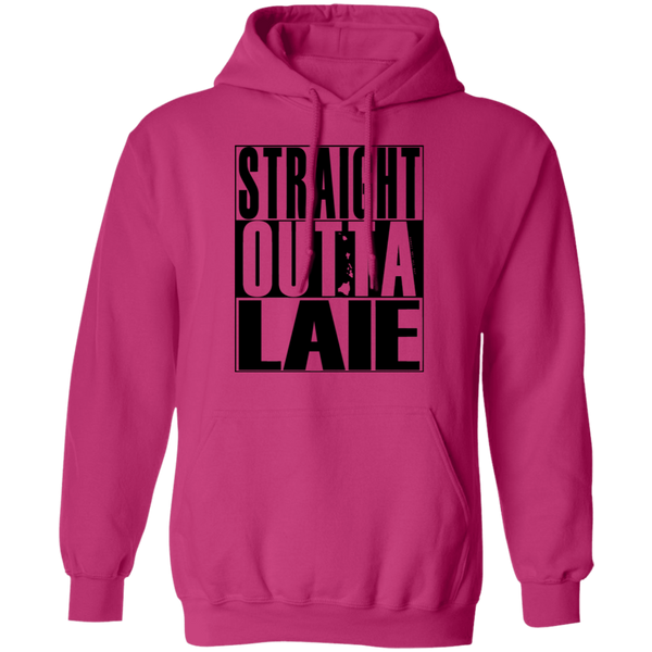 Straight Outta Laie (black ink) Pullover Hoodie
