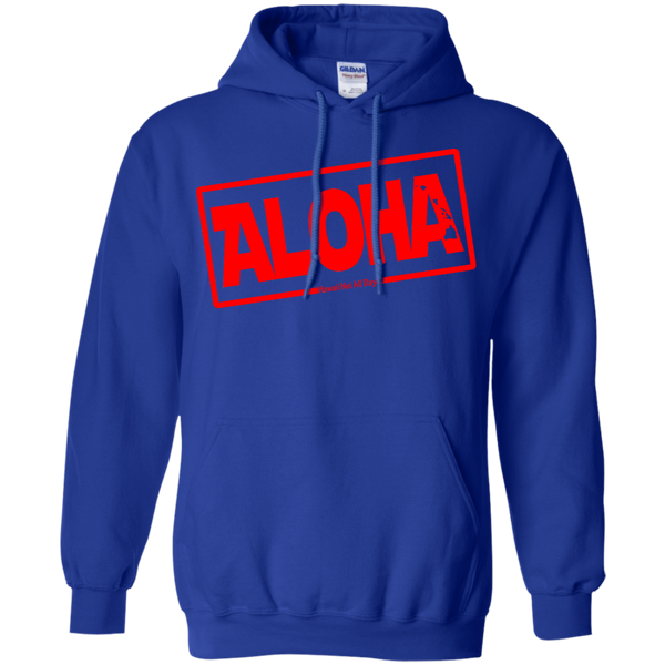 Aloha Hawai'i Nei (Islands red ink) Pullover Hoodie, Sweatshirts, Hawaii Nei All Day