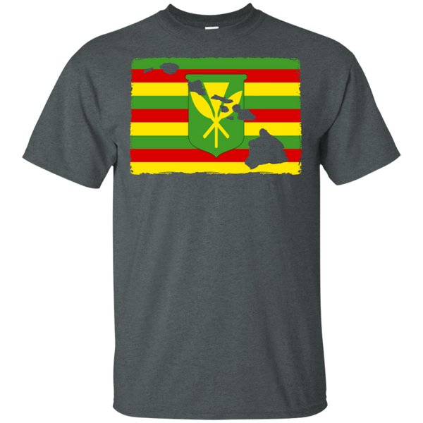 Hawai'i Kanaka Maoli Flag Ultra Cotton T-Shirt, T-Shirts, Hawaii Nei All Day