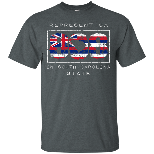 Rep Da 808 In South Carolina State Custom Ultra Cotton T-Shirt - Hawaii Nei All Day