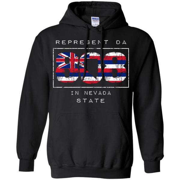 Represent Da 808 In Nevada State Pullover Hoodie - Hawaii Nei All Day