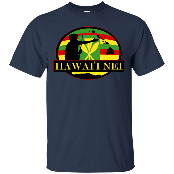 Hawai'i Nei Kanaka Maoli Custom Ultra Cotton T-Shirt - Hawaii Nei All Day