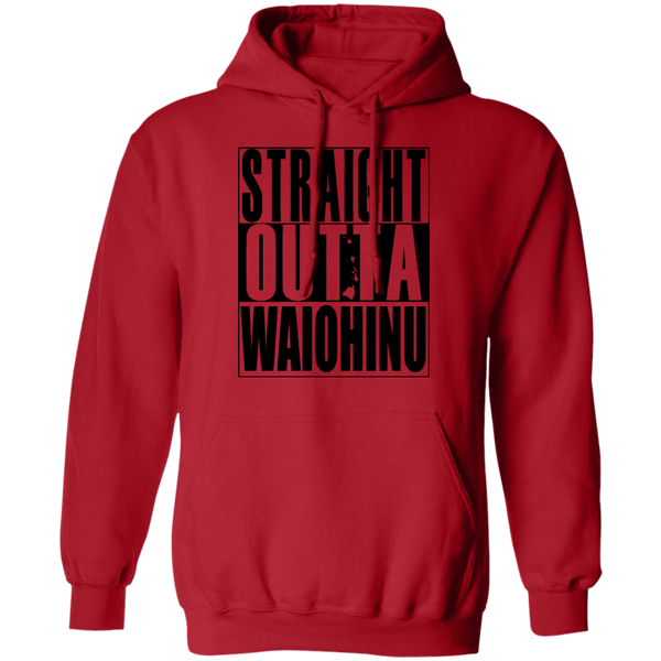 Straight Outta Waiohinu (black ink) Pullover Hoodie