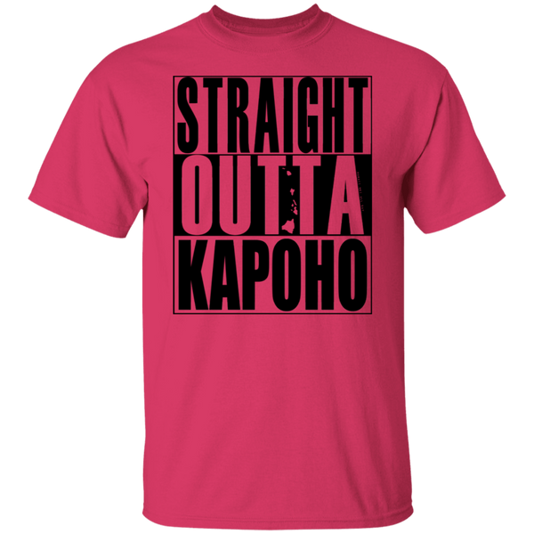 Straight Outta Kapoho (black ink) T-Shirt