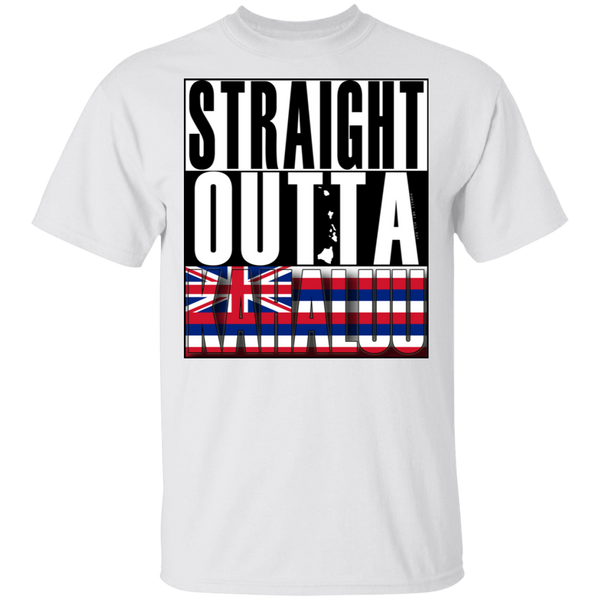 Straight Outta Kahaluu Hawai'i Ultra Cotton T-Shirt, T-Shirts, Hawaii Nei All Day