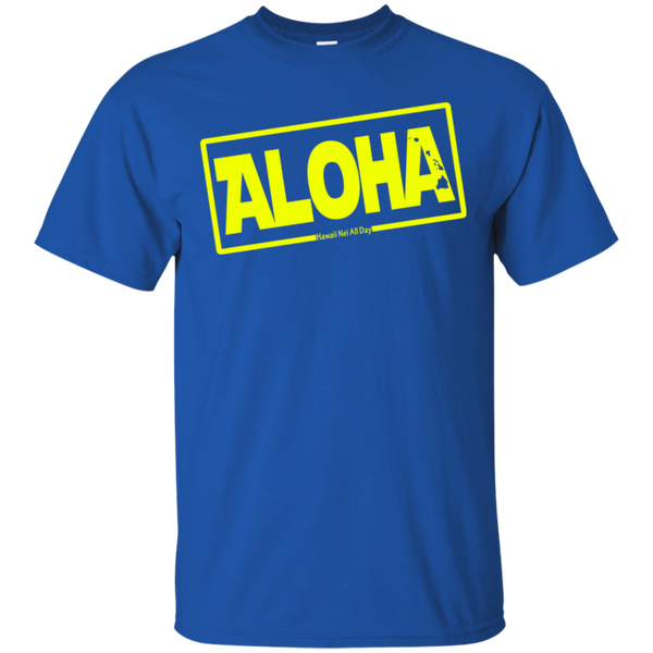 Aloha Hawai'i Nei (Islands yellow ink) Ultra Cotton T-Shirt, T-Shirts, Hawaii Nei All Day