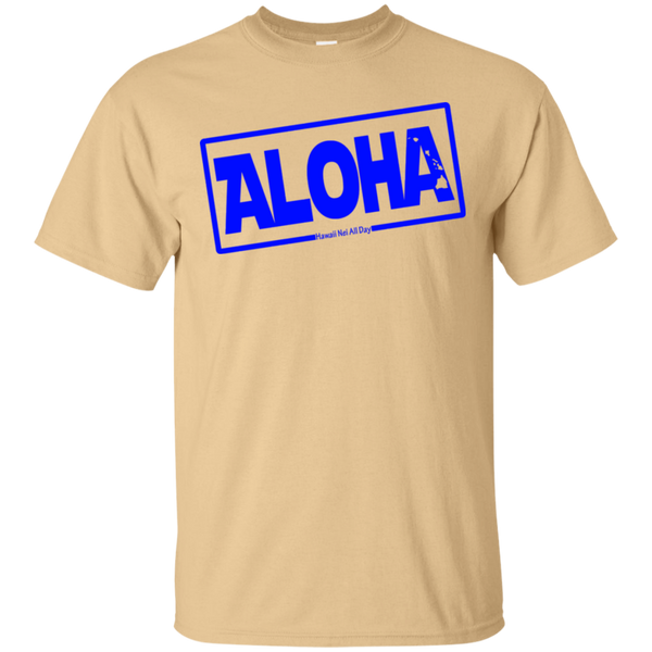 Aloha Hawai'i Nei (Islands blue ink) Ultra Cotton T-Shirt, T-Shirts, Hawaii Nei All Day