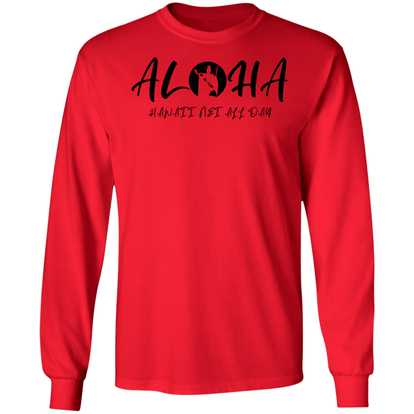 Aloha - Hawaii Nei All Day(RS BLK) LS T-Shirt