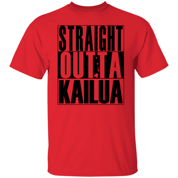 Straight Outta Kailua (black ink) T-Shirt